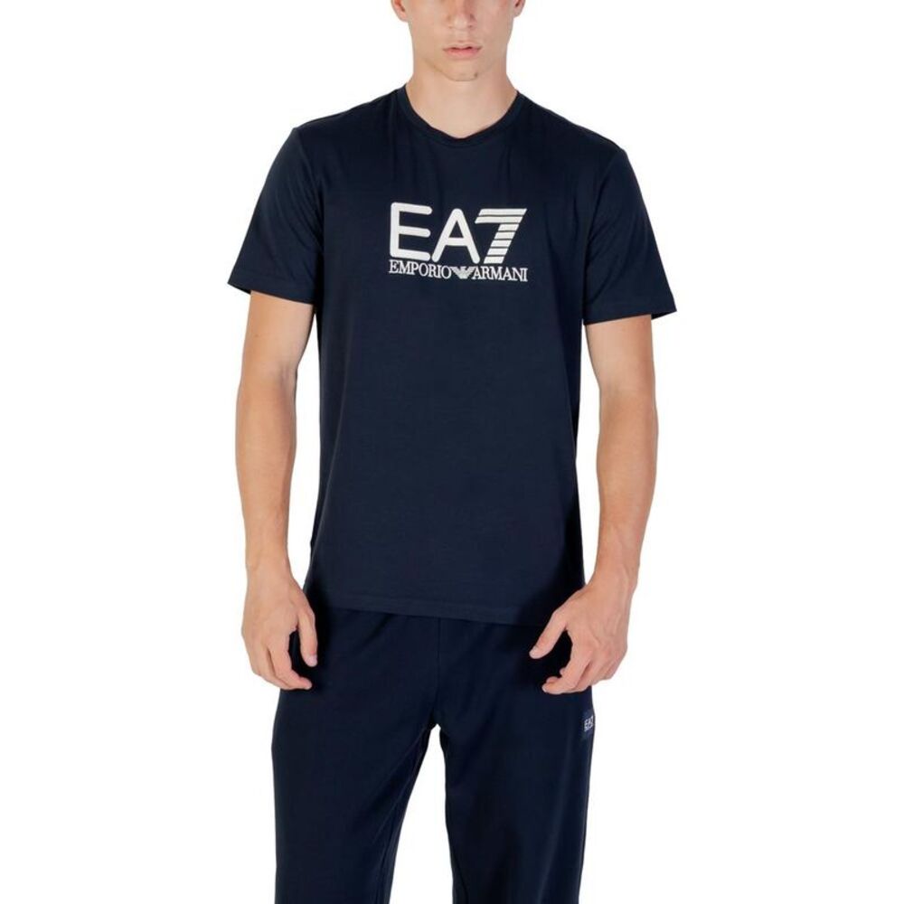 Ea7 Graphic Tee Men blue Shirts